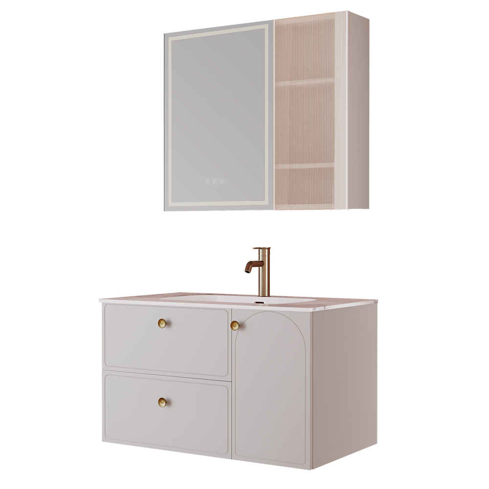 BC6301-090巖板款 生態實木浴室柜